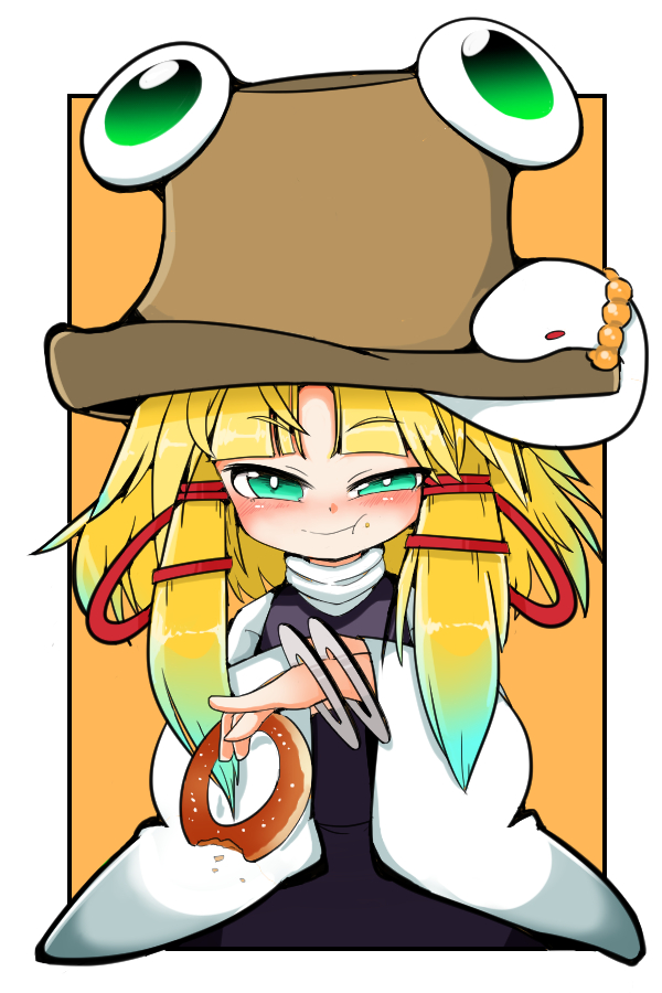 moriya suwako and mishaguji (touhou) drawn by kunitori