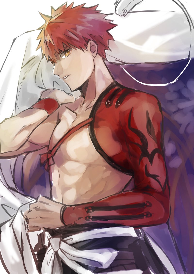 emiya shirou and senji muramasa (fate and 1 more) drawn by shima_f0509
