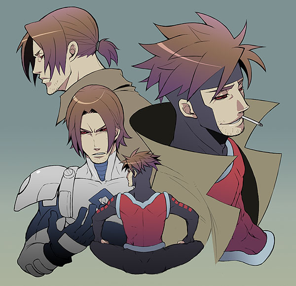 gambit (marvel and 1 more) drawn by togatsuko