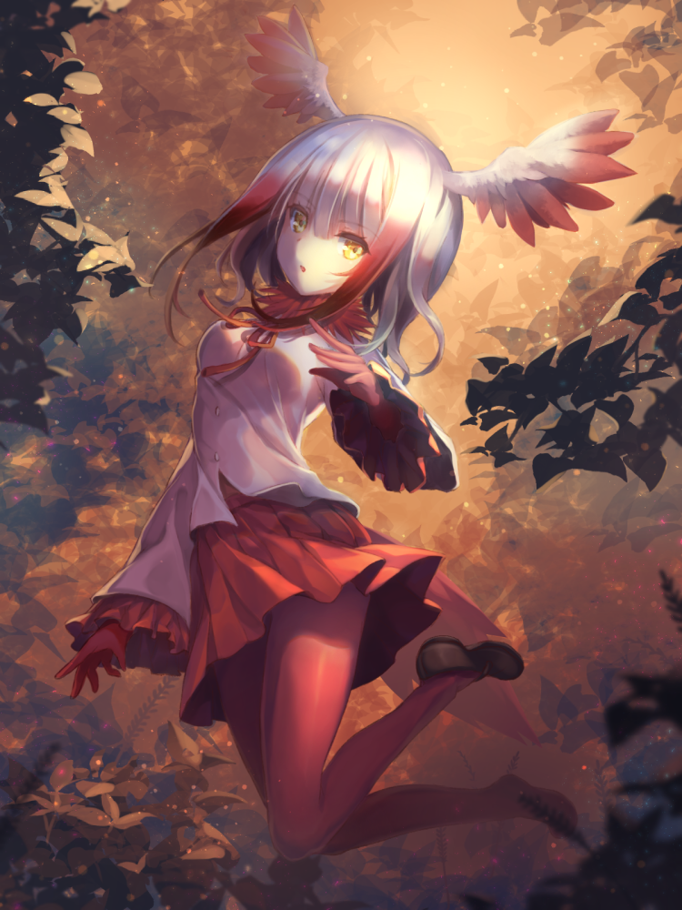 japanese crested ibis (kemono friends) drawn by kittika_thaworn