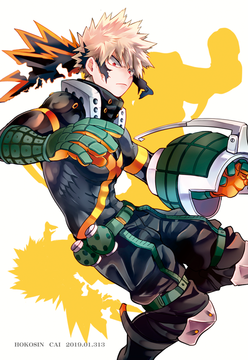 bakugou katsuki (boku no hero academia) drawn by cai_(caiirocai)