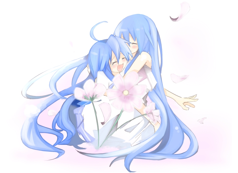 izumi konata and izumi kanata (lucky star) drawn by kanikama