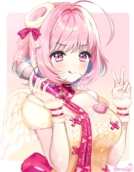 yumemi riamu (idolmaster and 2 more) drawn by berrypop