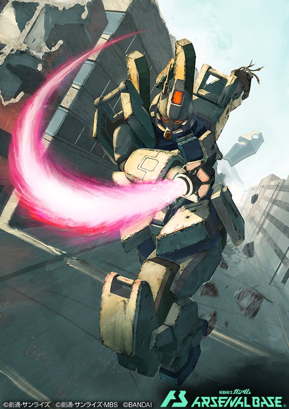 gundam ez8 (gundam and 2 more) drawn by deraken