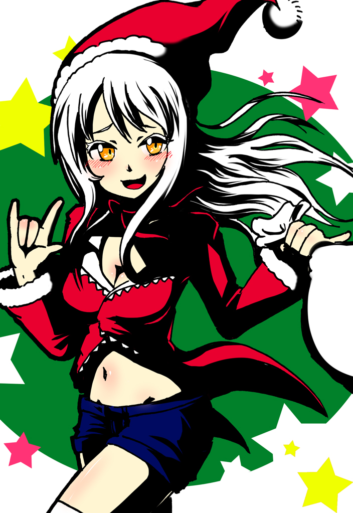 eve santaclaus (idolmaster and 1 more) drawn by akainu1256