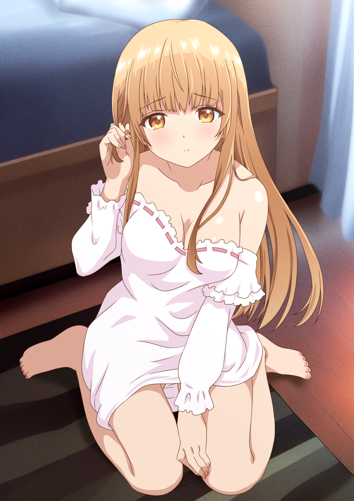 shiina mahiru (otonari no tenshi-sama ni itsu no mani ka dame ningen ni sarete ita ken and 1 more) drawn by mio-morimitsu