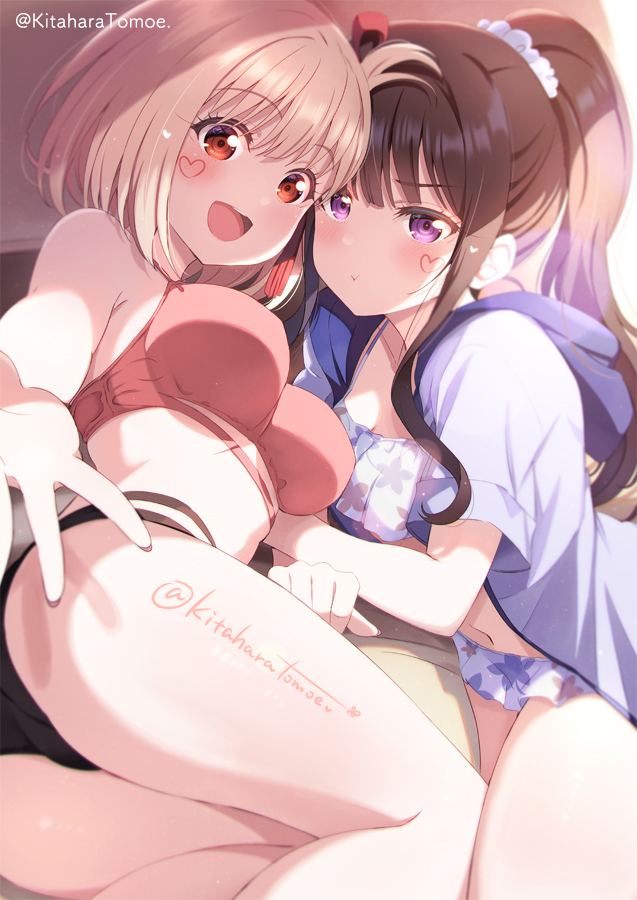 nishikigi chisato and inoue takina (lycoris recoil) drawn by kitahara_tomoe_(kitahara_koubou)