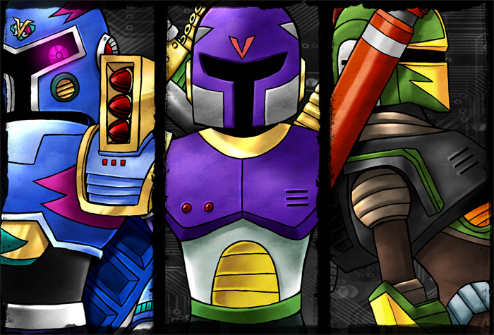 vile, vile mkii, and vile v (mega man and 1 more) drawn by akatsuki3