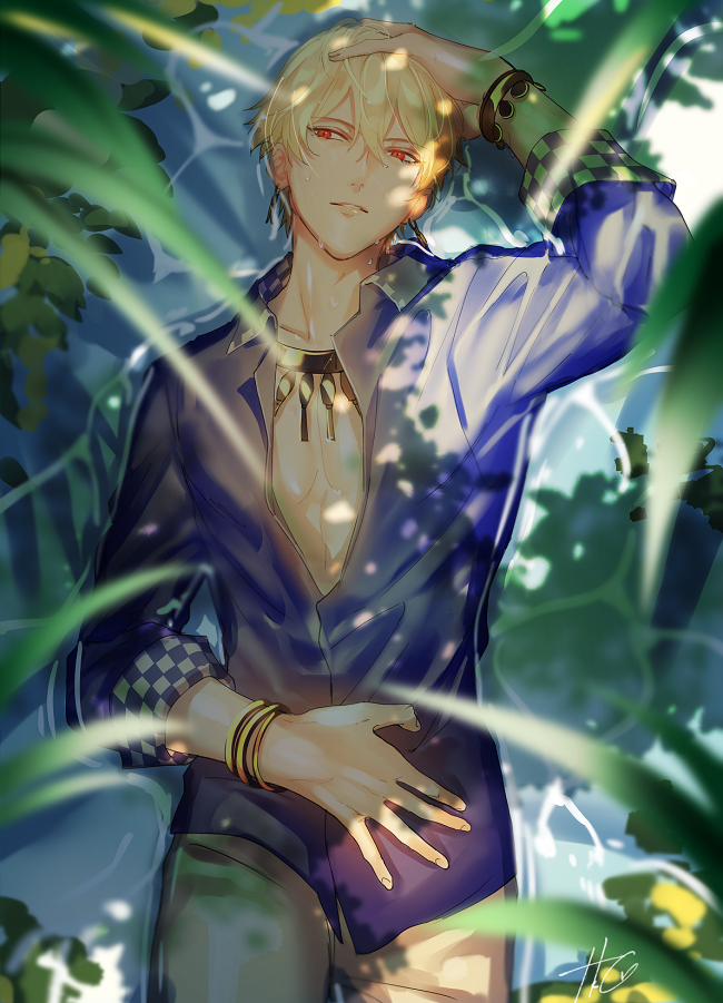 gilgamesh (fate and 1 more) drawn by takashi_(huzakenna)