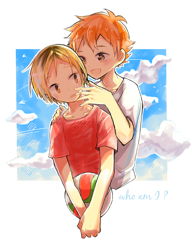 hinata shouyou and kozume kenma (haikyuu!!) drawn by ku-gu