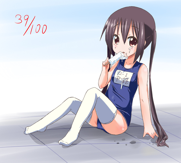 nakano azusa (k-on!) drawn by kurou_(quadruple_zero)