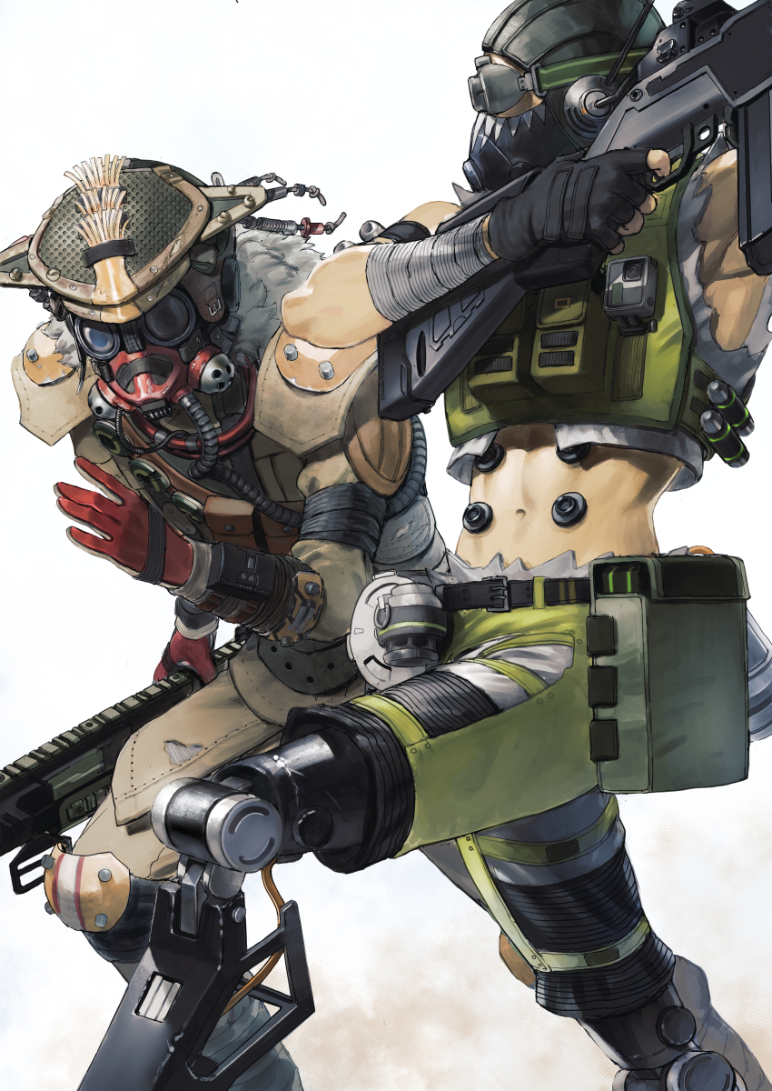 octane and bloodhound (apex legends) drawn by daichi_midori