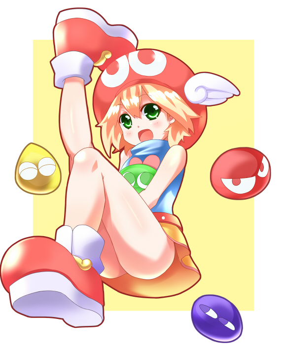 puyo and amitie (puyopuyo and 1 more) drawn by chibi_(nekomimimi)