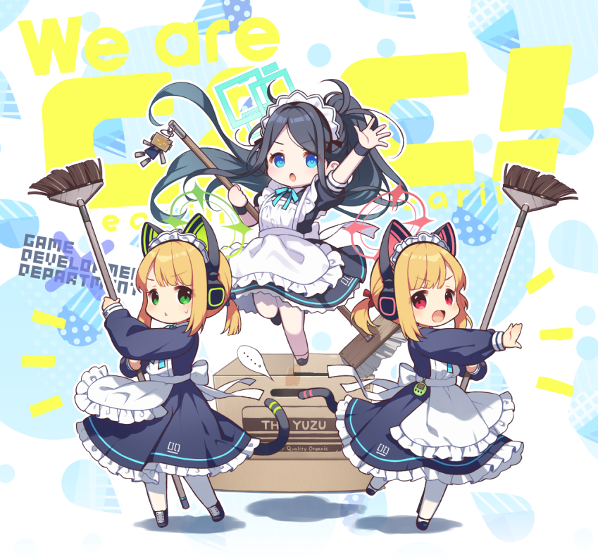 aris, momoi, midori, and kei (blue archive) drawn by honda_tamanosuke