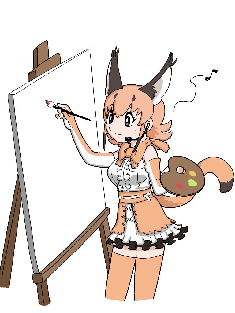 caracal (kemono friends and 1 more) drawn by osakana_pix