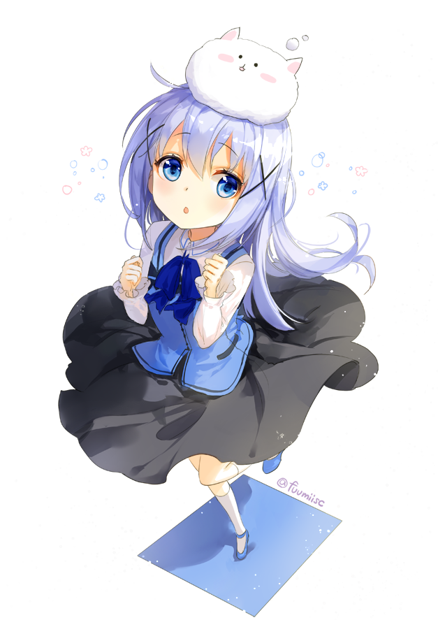 kafuu chino (gochuumon wa usagi desu ka?) drawn by fuumi_(radial_engine)