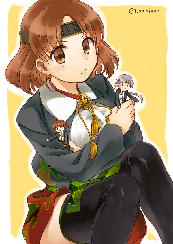 chitose and chiyoda (kantai collection) drawn by kyuushichuu_(ltspeacock)