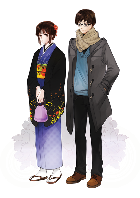 ryougi shiki and kokutou mikiya (kara no kyoukai) drawn by severino1025