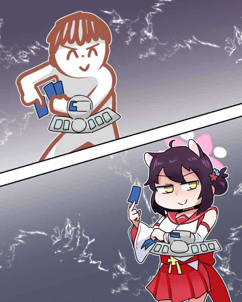 sensei, doodle sensei, and kaede (blue archive and 1 more) drawn by c/h