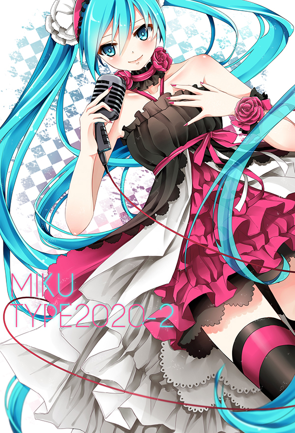 hatsune miku (vocaloid and 3 more) drawn by ling_(vivianling)