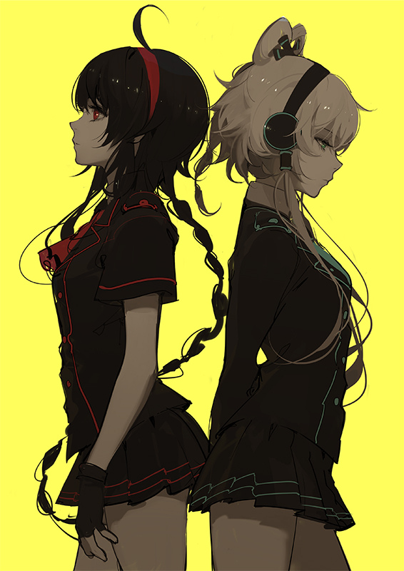 luo tianyi and yuezheng ling (vocaloid and 1 more) drawn by ask_(askzy)