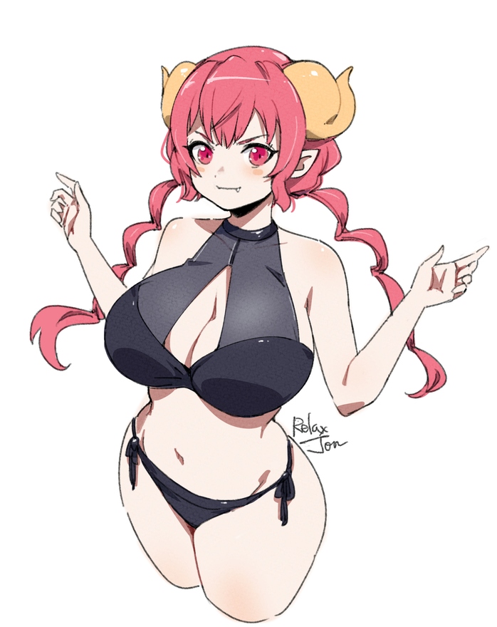 ilulu (kobayashi-san chi no maidragon) drawn by relaxjon