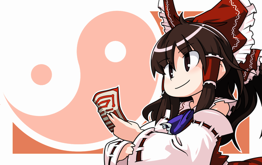 hakurei reimu (touhou and 1 more) drawn by iyau