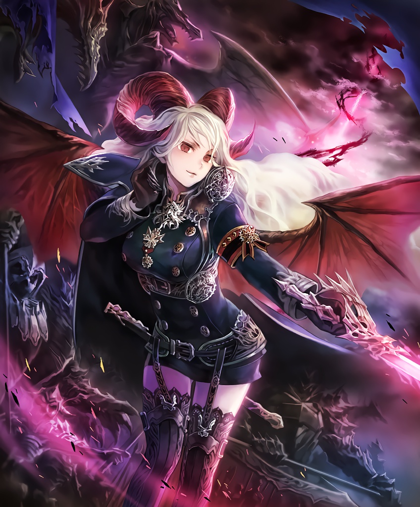 emeralda demonic officer (shingeki no bahamut and 1 more)