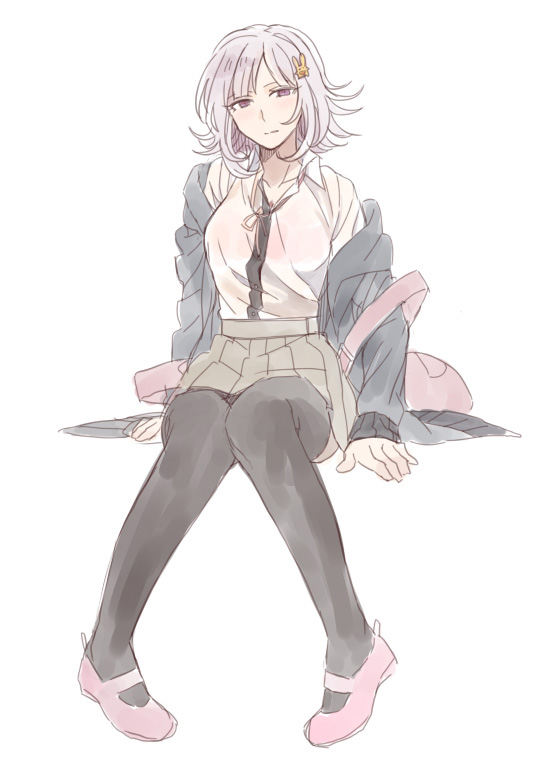 nanami chiaki (danganronpa and 1 more) drawn by okuragon