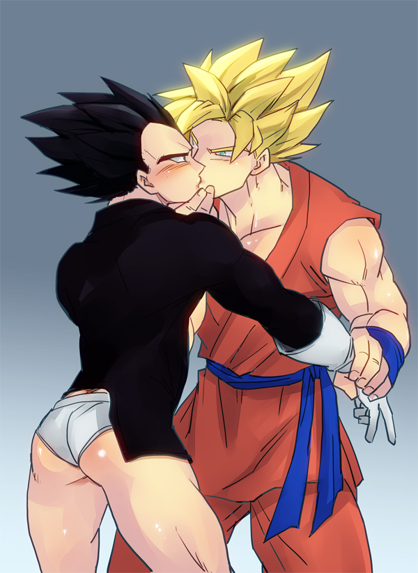 son goku and vegeta (dragon ball and 1 more) drawn by gacharunta