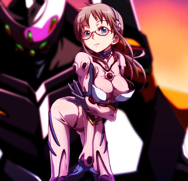 makinami mari illustrious and eva 08 (neon genesis evangelion and 2 more) drawn by caryo and tabigarasu