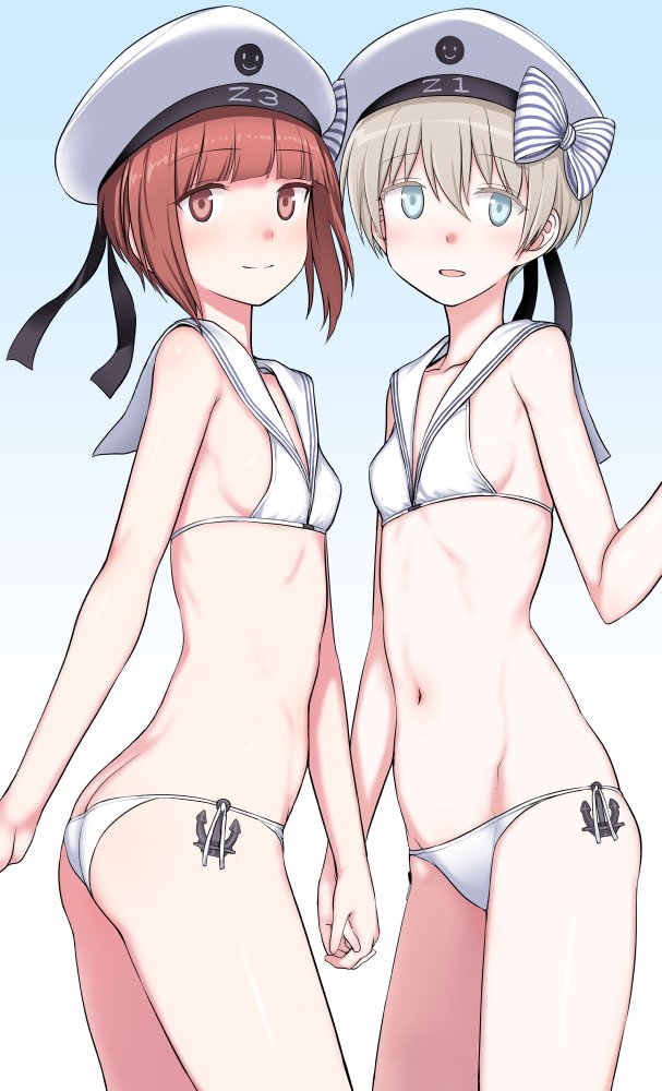 z1 leberecht maass and z3 max schultz (kantai collection) drawn by kumadano