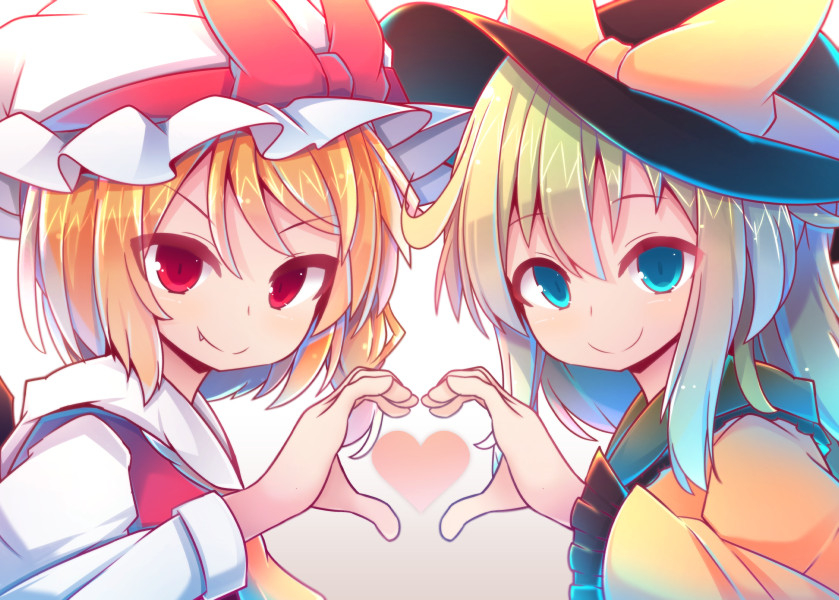 flandre scarlet and komeiji koishi (touhou) drawn by beni_shake
