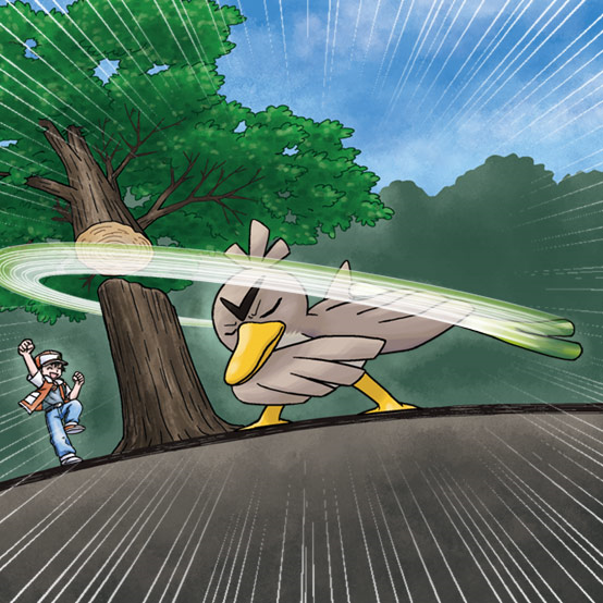 red and farfetch'd (pokemon and 1 more)