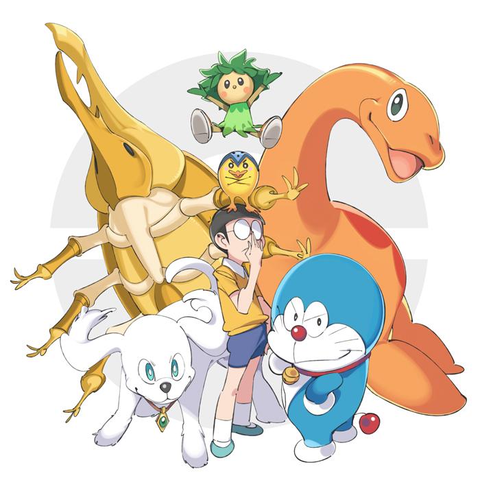 doraemon, nobi nobita, pisuke, pippo, ki-bou, and 1 more (doraemon and 3 more) drawn by popqn