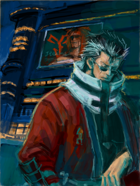 jecht and auron (final fantasy and 1 more) drawn by arisue_kanako