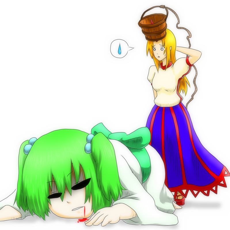 hoshiguma yuugi and kisume (touhou) drawn by don9899 | Danbooru