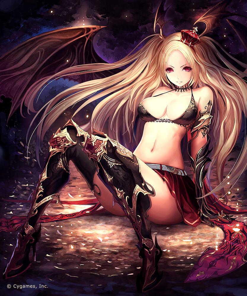 sexy vampire (shingeki no bahamut) drawn by tachikawa_mushimaro