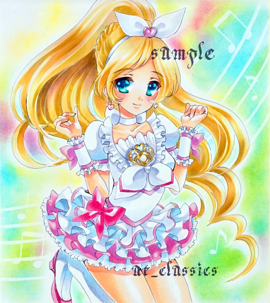 minamino kanade and cure rhythm (precure and 1 more) drawn by at_classics
