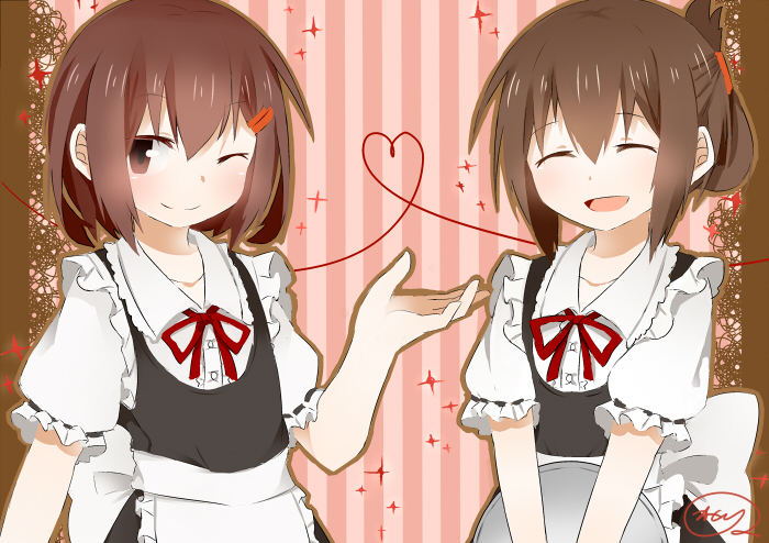 inazuma and ikazuchi (kantai collection) drawn by katori_(quietude)