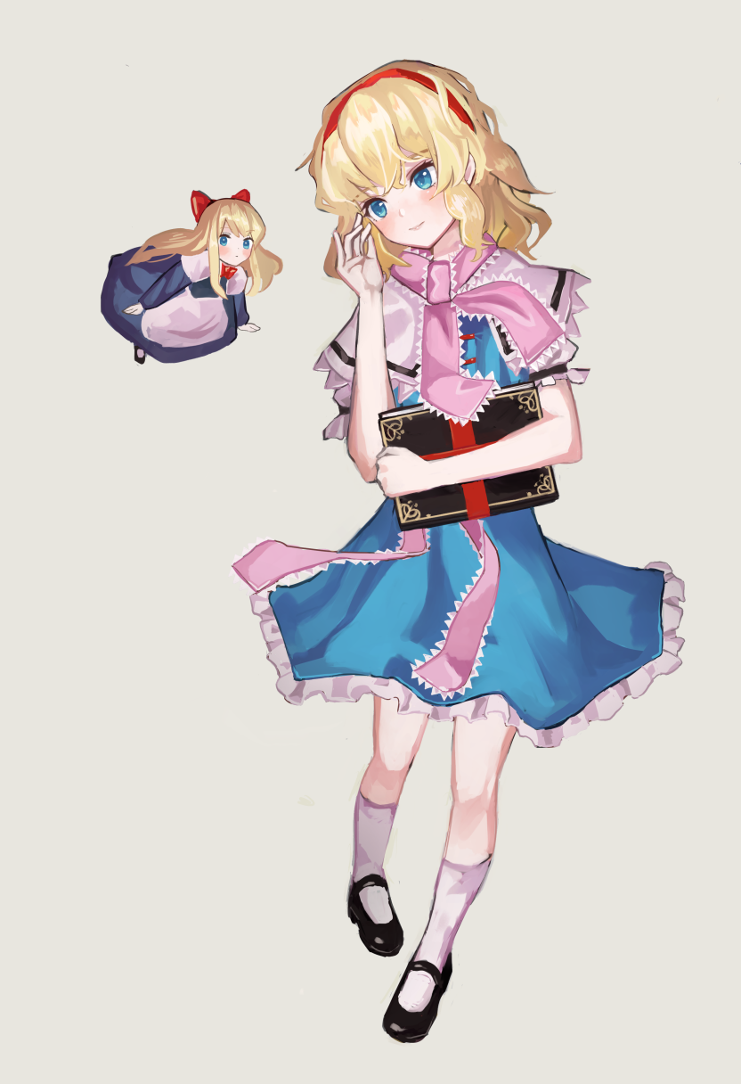 alice margatroid and shanghai doll (touhou) drawn by maachi_(fsam4547)