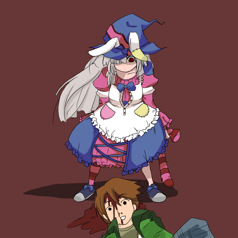 irisu kyouko and edogawa takeru (irisu shoukougun!) drawn by turuga