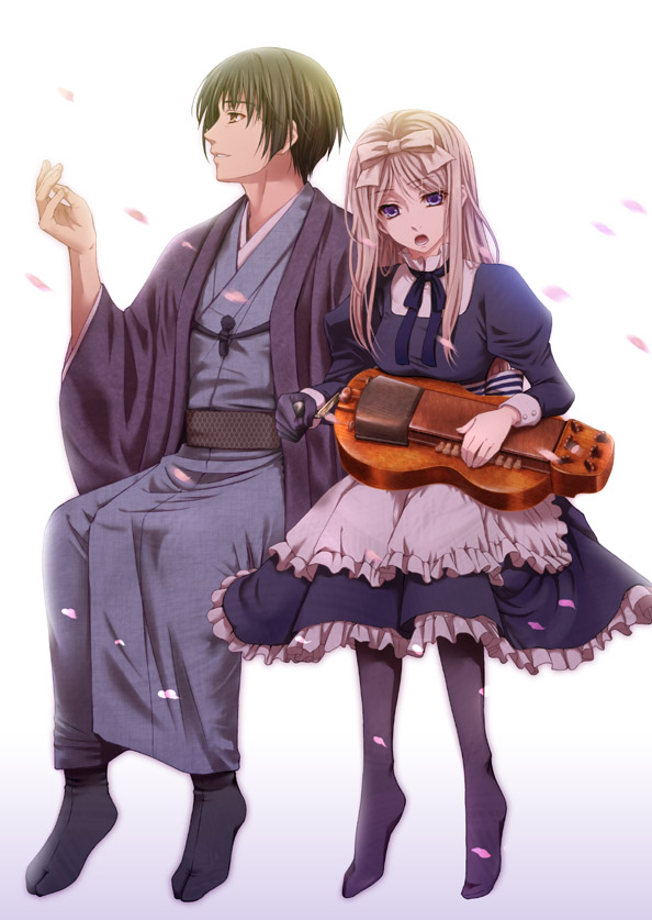 japan and belarus (axis powers hetalia) drawn by sasano_shiki