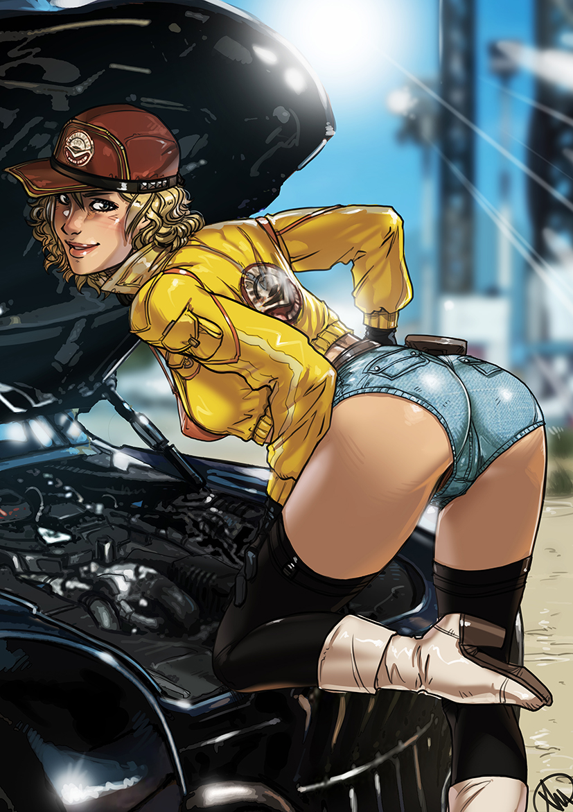 cindy aurum (final fantasy and 1 more) drawn by ganassa