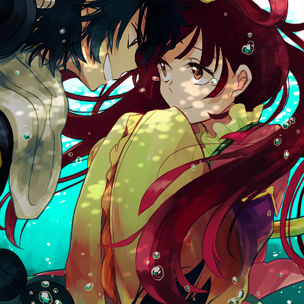 judal and ren kougyoku (magi the labyrinth of magic) drawn by uma_(mifo)