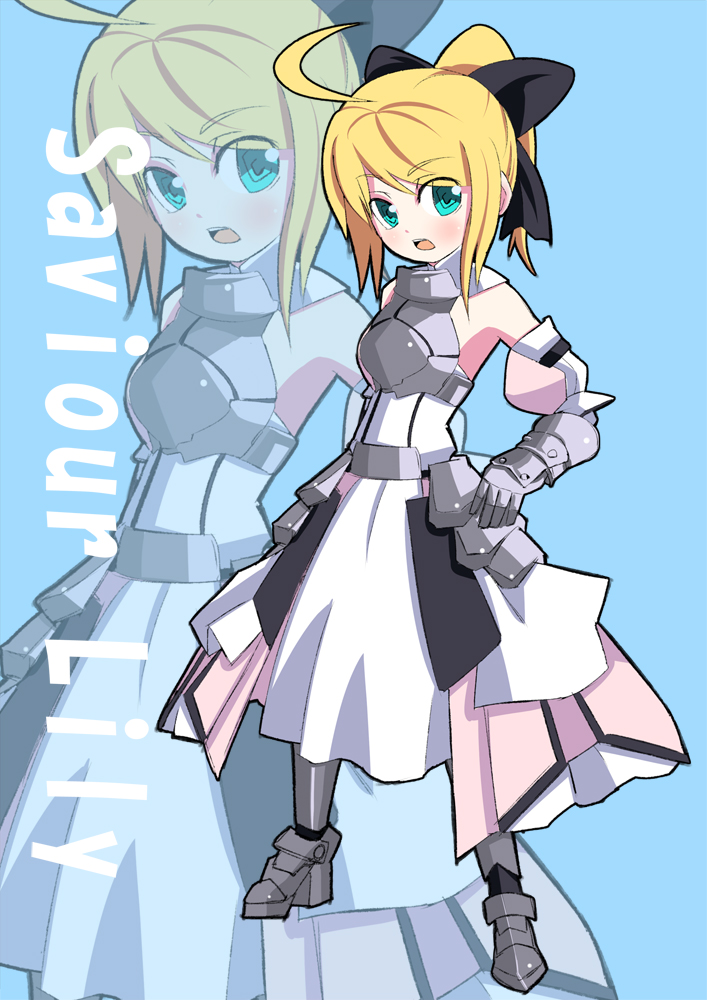 artoria pendragon and saber lily (fate and 1 more) drawn by takayonexx