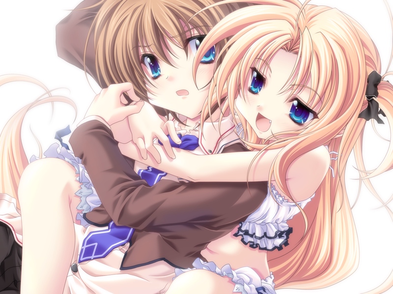 shirogane akane and togetsu kotarou (kanojo tachi no ryuugi) drawn by miyama-zero