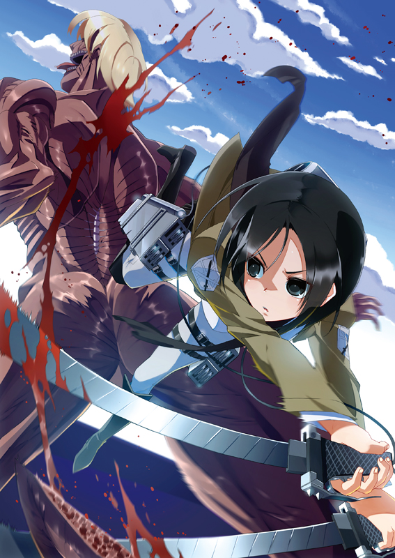mikasa ackerman (shingeki no kyojin) drawn by is_ii
