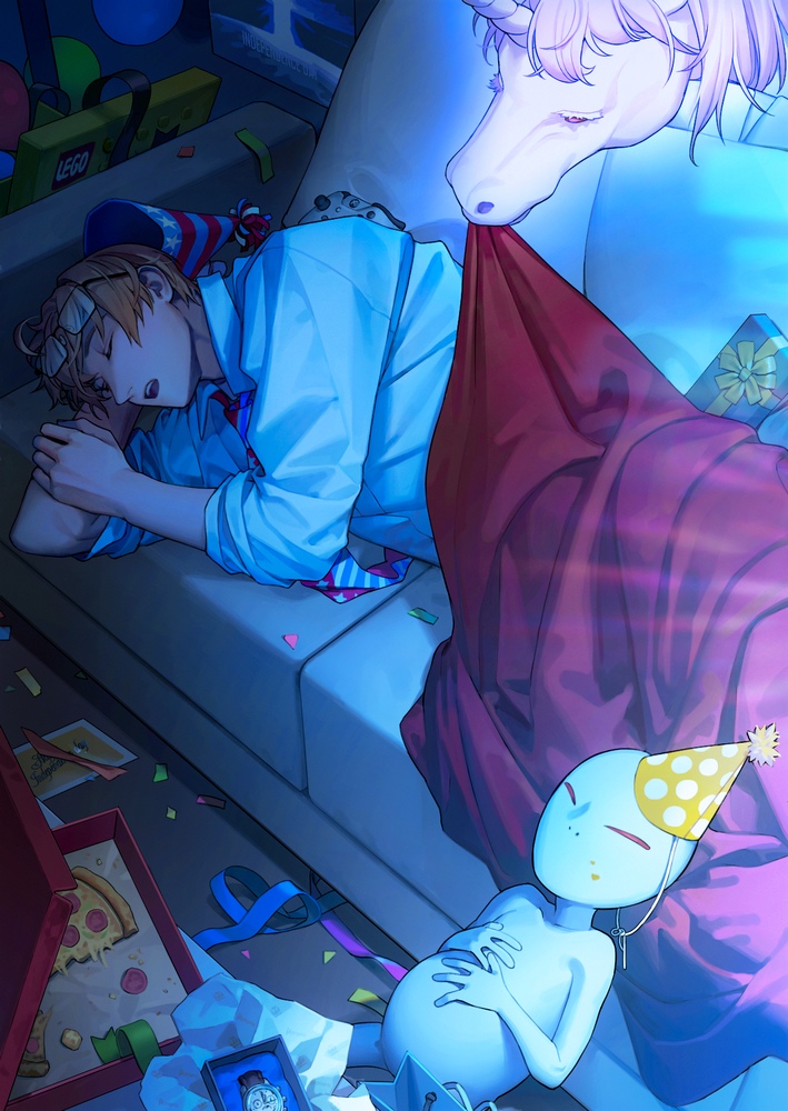 america and tony (axis powers hetalia) drawn by to@st
