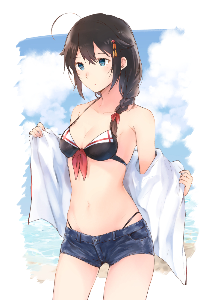 shigure and shigure kai ni (kantai collection) drawn by satsumi